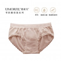 UMORFIL優膚美膠原蛋白胜肽胺基酸美肌中腰內褲-薔薇粉(M/L)-台灣製造