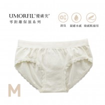 UMORFIL優膚美膠原蛋白胜肽胺基酸美肌中腰內褲-象牙白-M-台灣製造