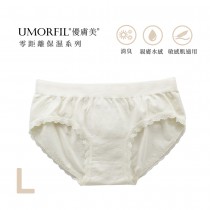 UMORFIL優膚美膠原蛋白胜肽胺基酸美肌中腰內褲-象牙白-L)-台灣製造