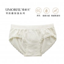 UMORFIL優膚美膠原蛋白胜肽胺基酸美肌中腰內褲-象牙白(M/L)-台灣製造
